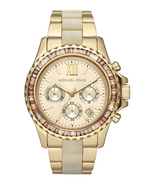 michael kors parker glitz watch golden|Amazon.com: Michael Kors Women's Two Tone Parker Watch .